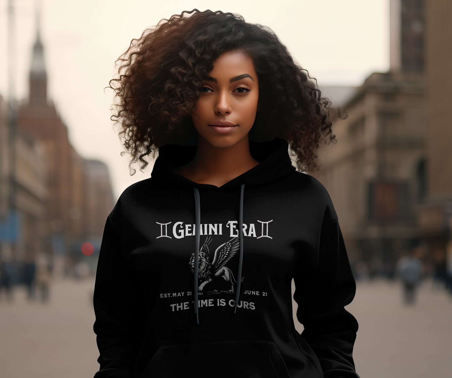 Gemini 22 Gear Unisex Midweight Fleece Hoodie – Soft, Comfortable Zodiac Streetwear for Gemini Season