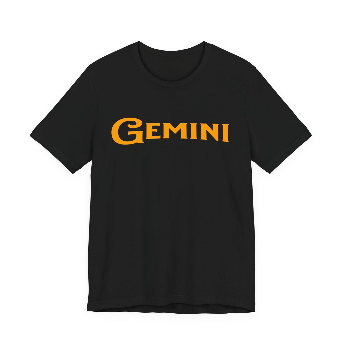 Gemini Zodiac Tee — Bold Orange/Gold Astrology Shirt
