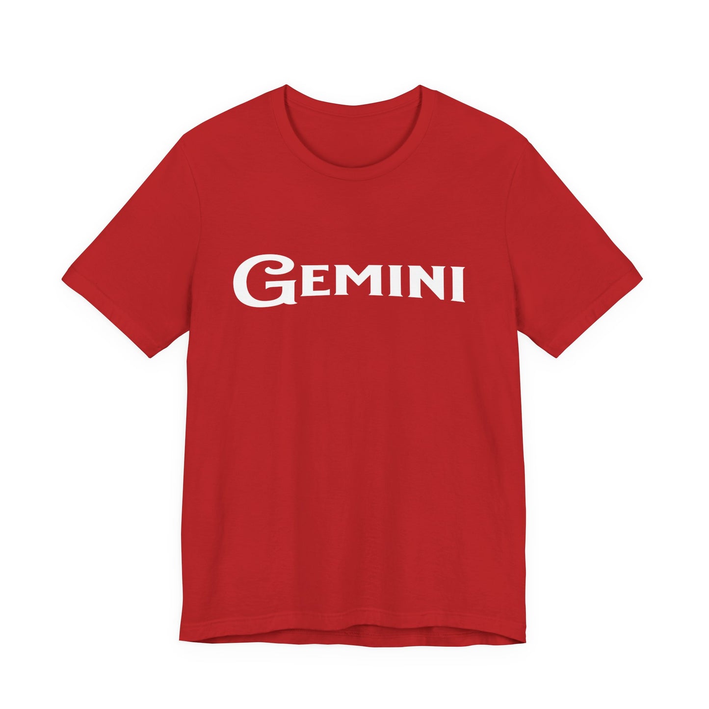 Gemini Tee — 'Gemini' Black River Font Zodiac T-Shirt