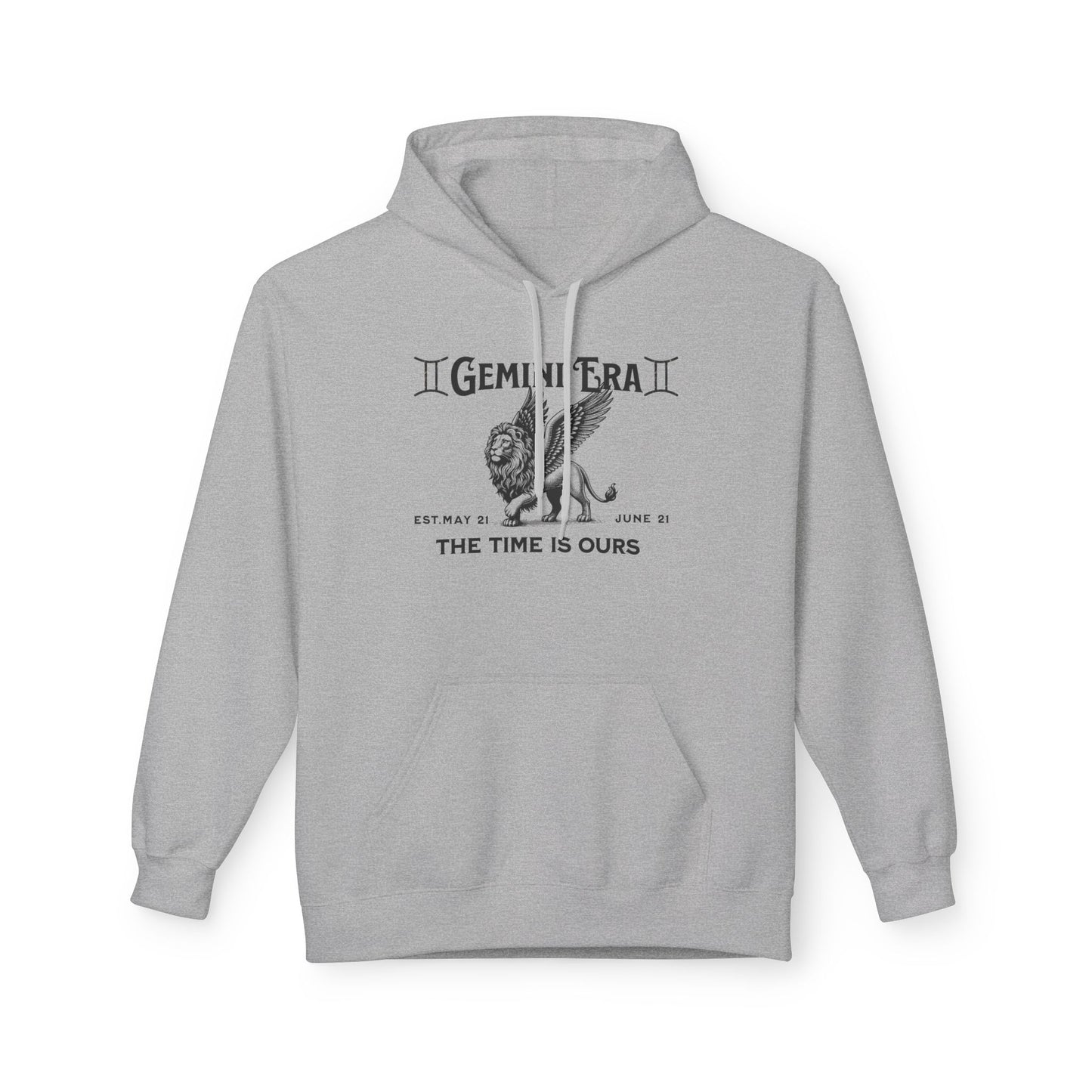 Gemini 22 Gear Unisex Midweight Fleece Hoodie – Soft, Comfortable Zodiac Streetwear for Gemini Season
