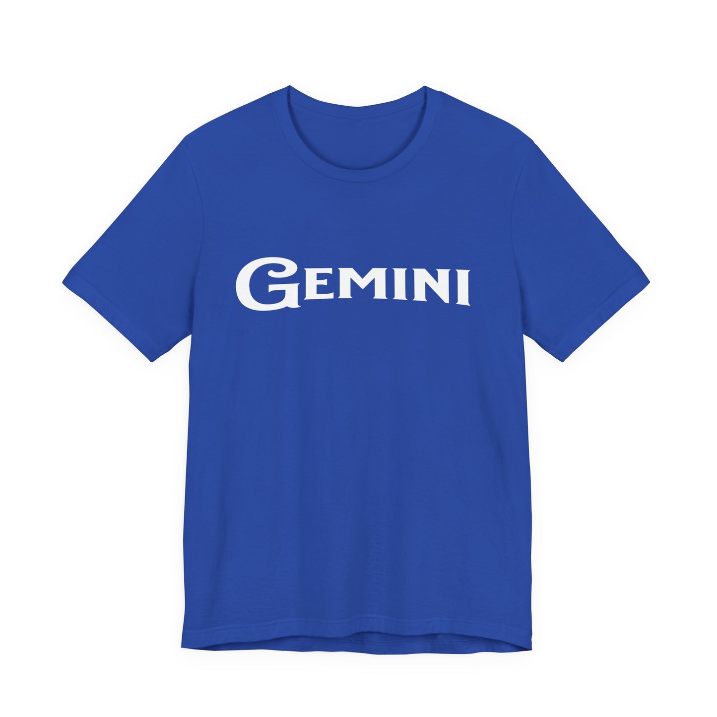Gemini Tee — 'Gemini' Black River Font Zodiac T-Shirt