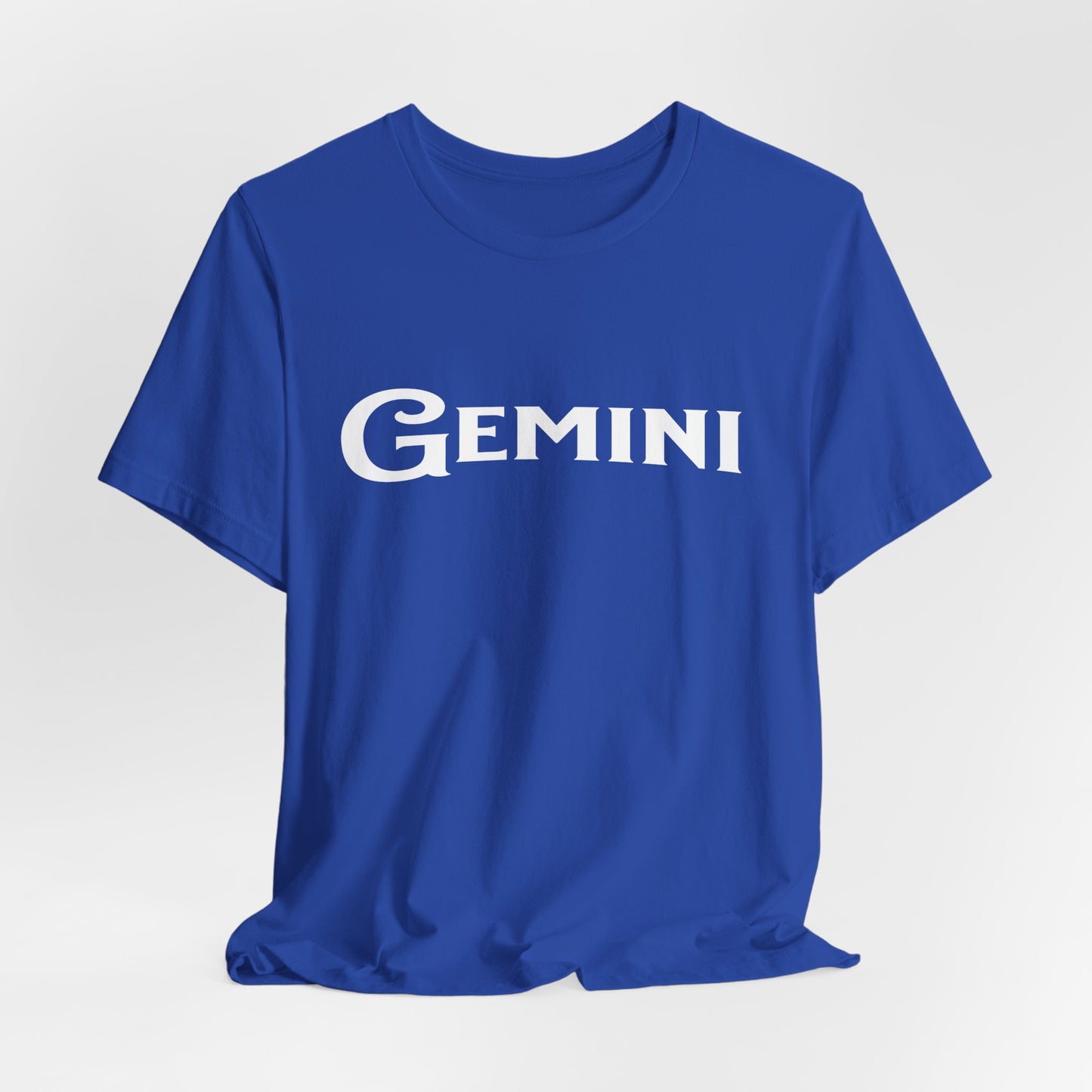 Gemini Tee — 'Gemini' Black River Font Zodiac T-Shirt