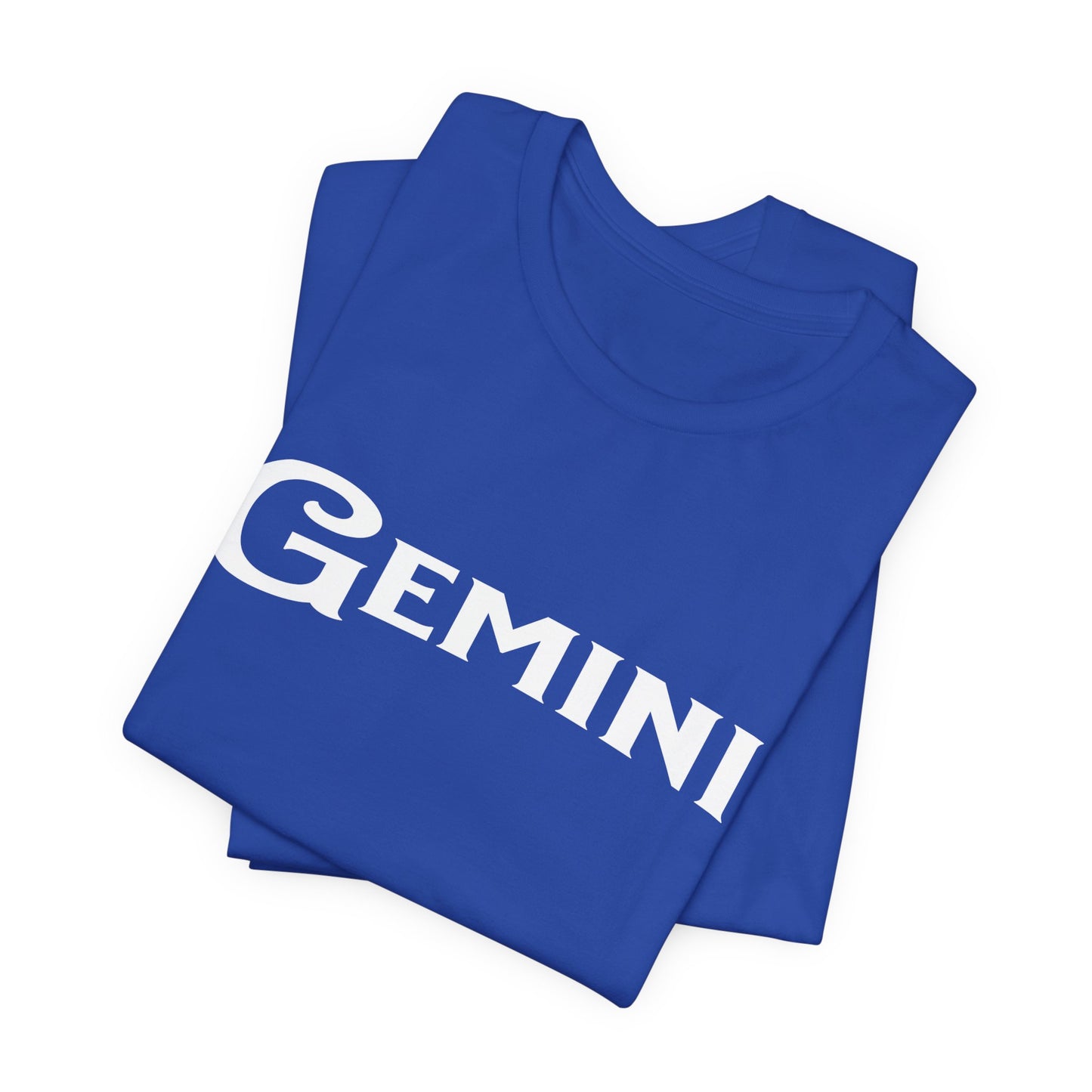 Gemini Tee — 'Gemini' Black River Font Zodiac T-Shirt